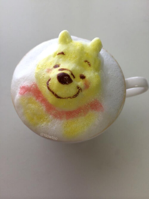 ふわふわのフォームドミルクが作る キャラクター3dラテアート コーヒー Bacas